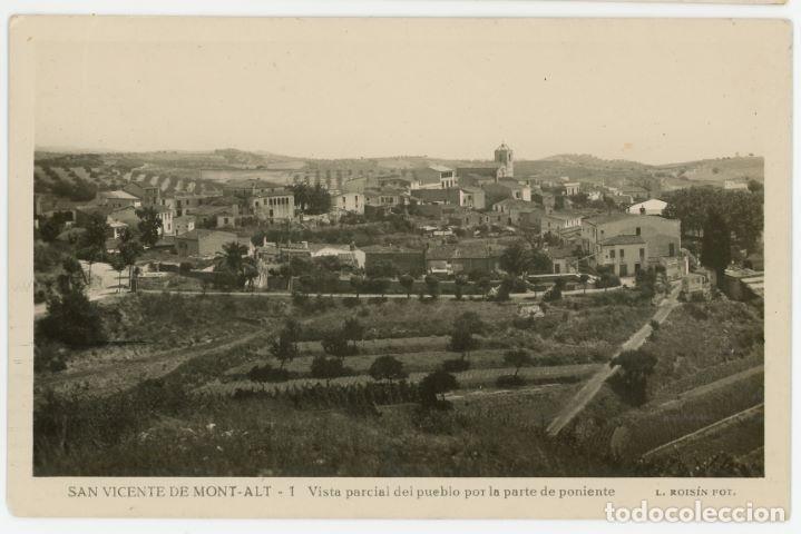 Cartoline: a10356 Sant Vicen&ccedil; De Montalt Vista Del Pueblo Roisin N&ordm; 1 fotografica circulada