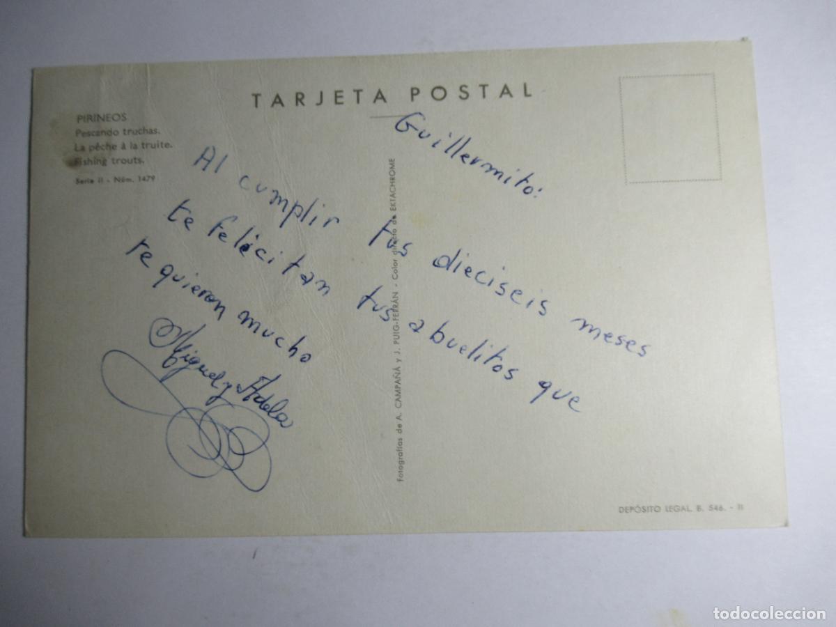 Postales: Pirineos - Pescando truchas - Foto 2