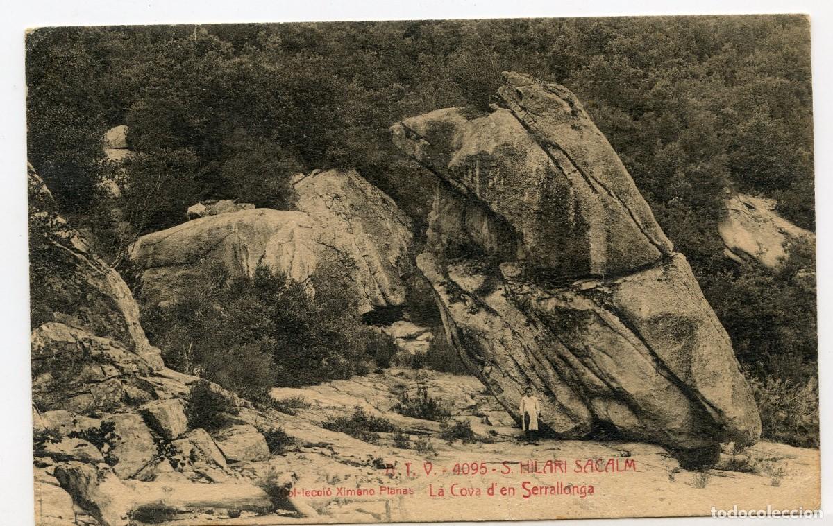 Postales: Postal La Cova d'en Serrallonga. Sant Hilari Sacalm. A.T.V. 4095 No escrita ni circulada