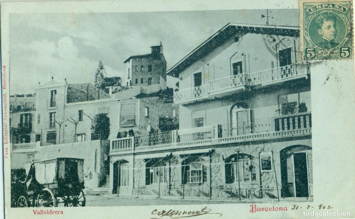 Postales: BARCELONA VALLVIDRERA. CIRCULADA EN 1902. - Foto 1