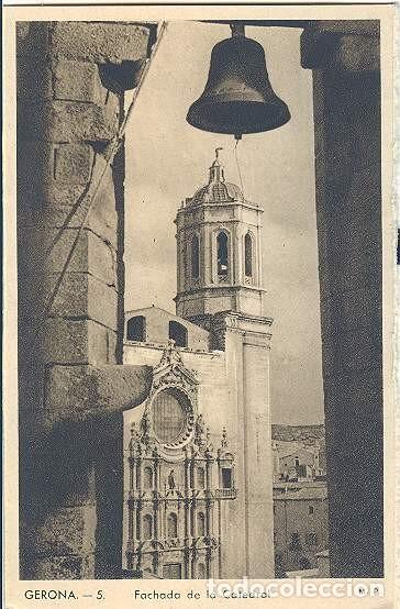 Postales: Gerona - Fachada de la Catedral - Foto 1