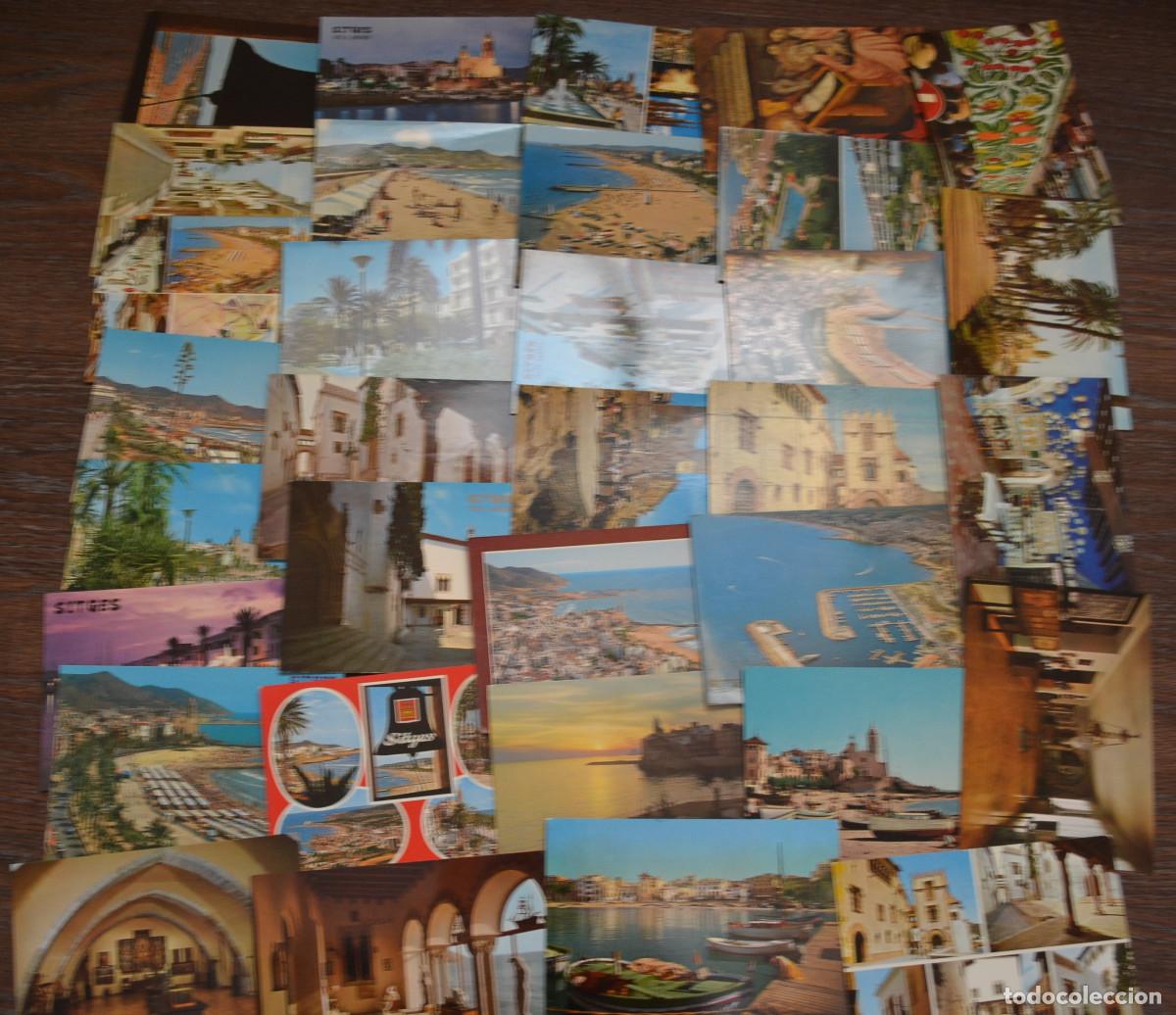Postales: LOTO DE 60 POSTALES DE SITGES - Foto 1