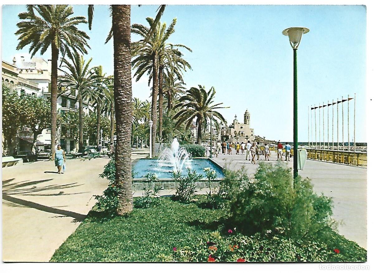 Postales: PASEO DE LA RIBERA.- SITGES / BARCELONA - Foto 1