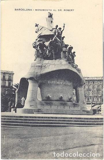 Postales: Barcelona - Monumento al Dr. Robert - Foto 1