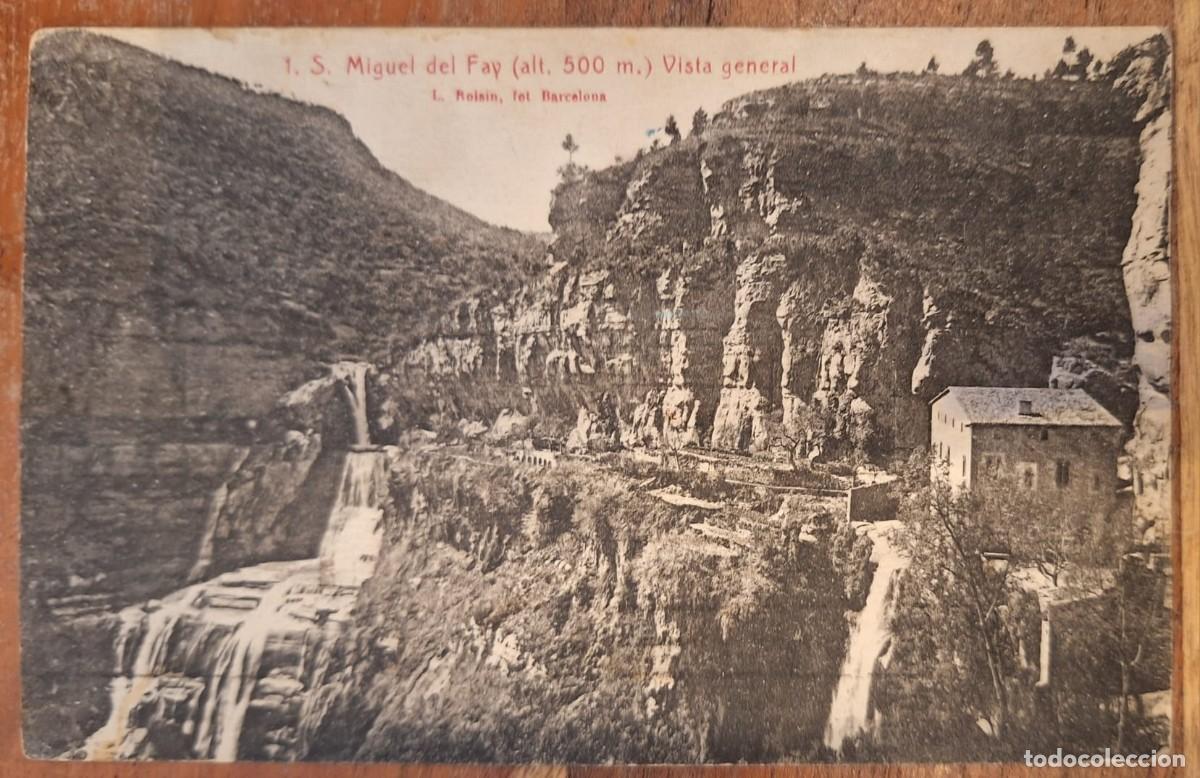 Postais: P.21 - Postal antigua de S. Miguel del Fay &ndash; Escrita, con sello y matasellos - 1930 - 1940