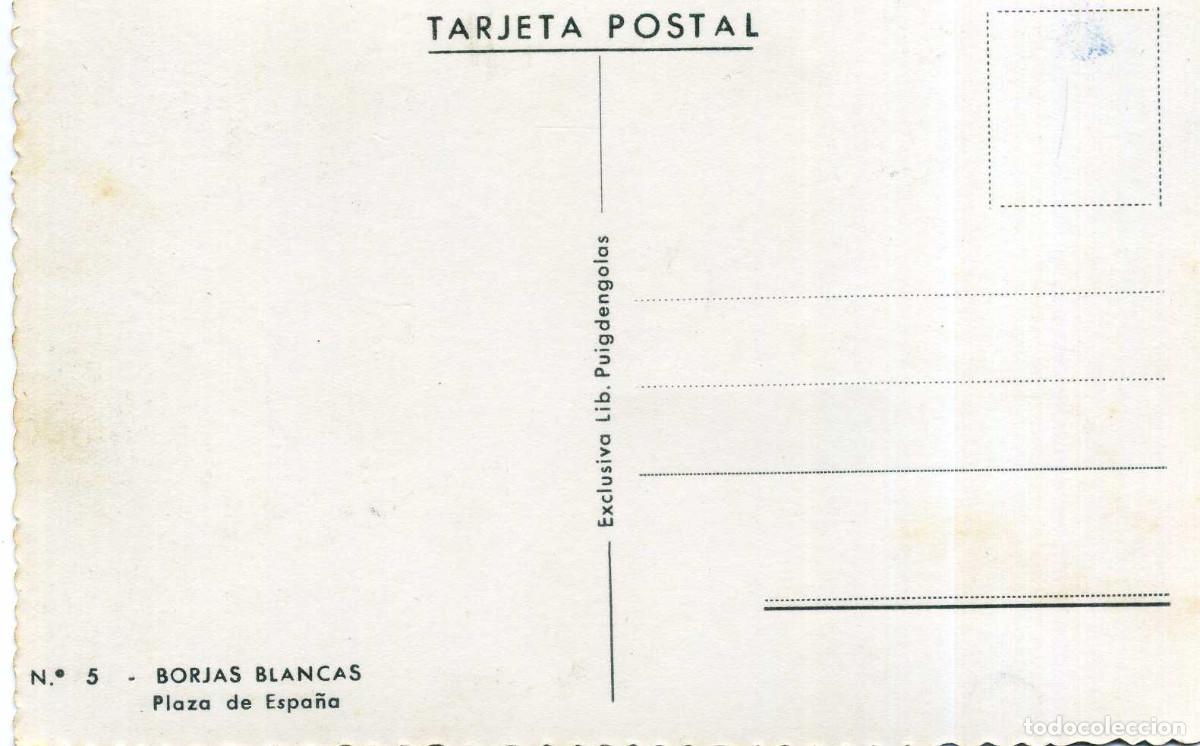 Postales: BORJAS BLANCAS - PLAZA DE ESPA&Ntilde;A - Foto 2