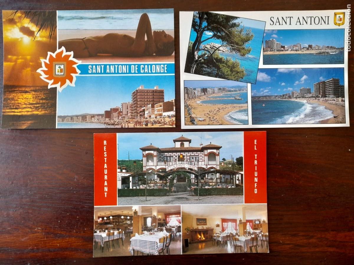Postcards: Una postal vintage Toples playa Sant Antoni de Calonge inicio del destape 3 tarjetas a elegir