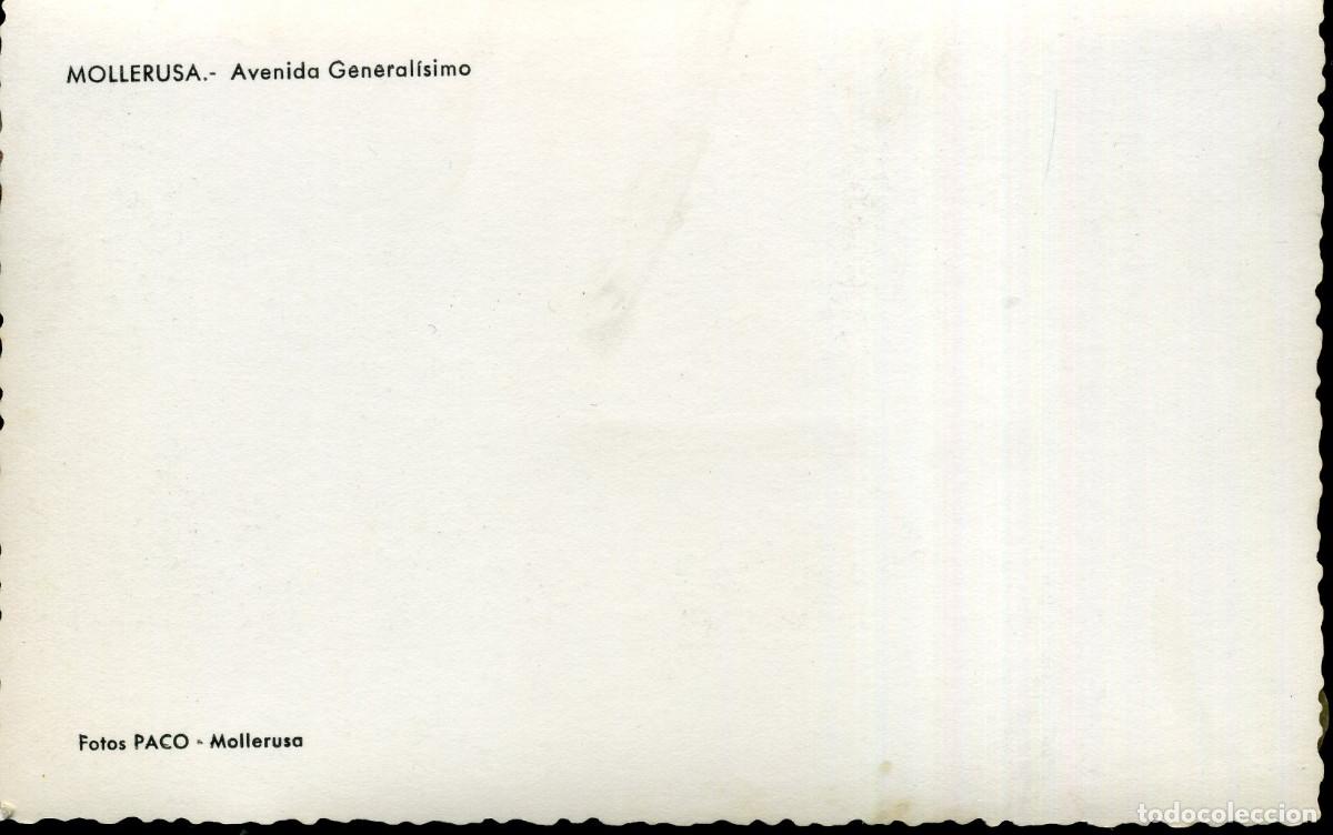 Postales: MOLLERUSA - AVENIDA DEL GENERAL&Iacute;SIMO - Foto 2