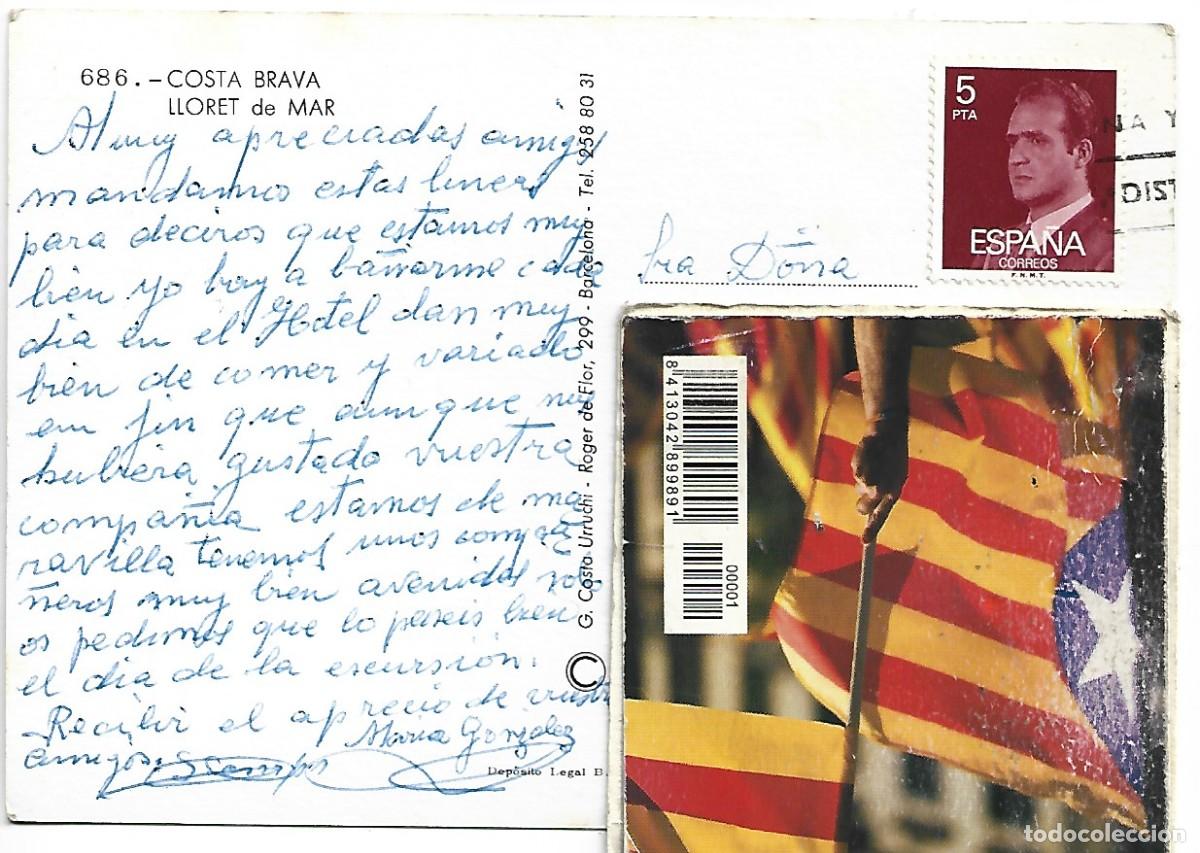 Postales: COSTA BRAVA.- LLORET DE MAR / GIRONA - Foto 2