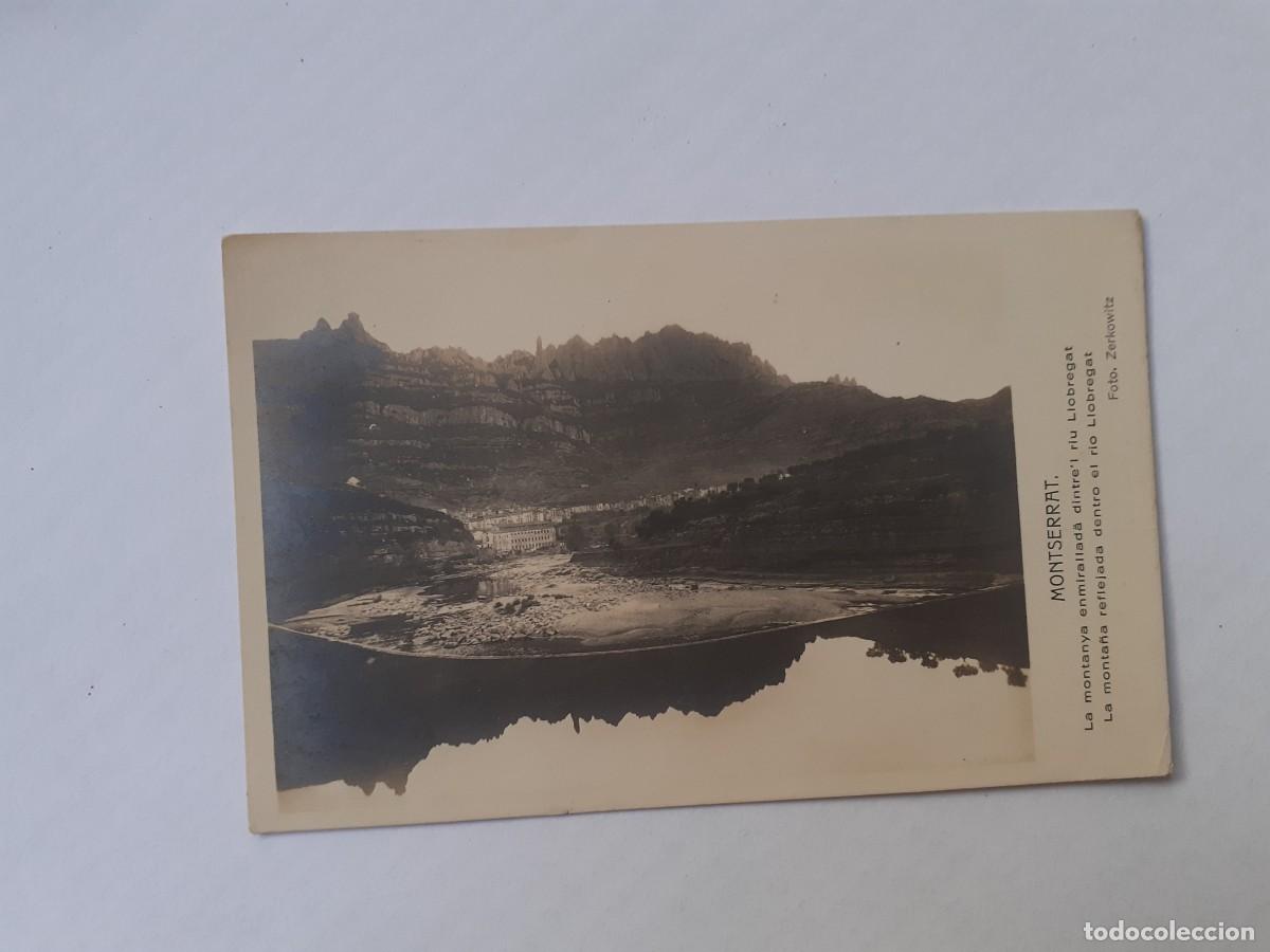 Postkarten: POSTAL - MONTSERRAT LA MONTA&Ntilde;A REFLEJADA DENTRO EL RIO LLOBREGAT - ED. ZERKOWITZ