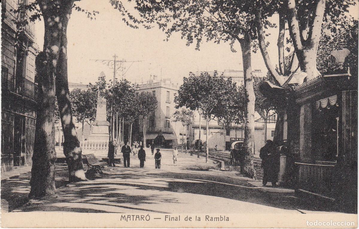Postales: POSTAL DE MATAR&Oacute; - FINAL DE LA RAMBLA - POSTALES MAURI -EXCELENTE-- - Foto 1