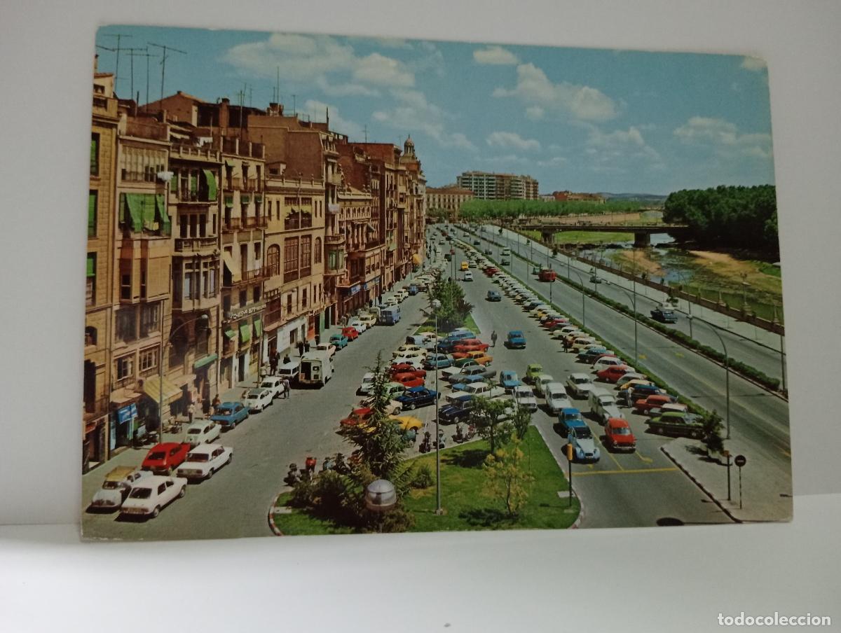 Postkarten: TARJETA POSTAL DE LERIDA. AVENIDA DE BLONDEL. RIO SEGRE.