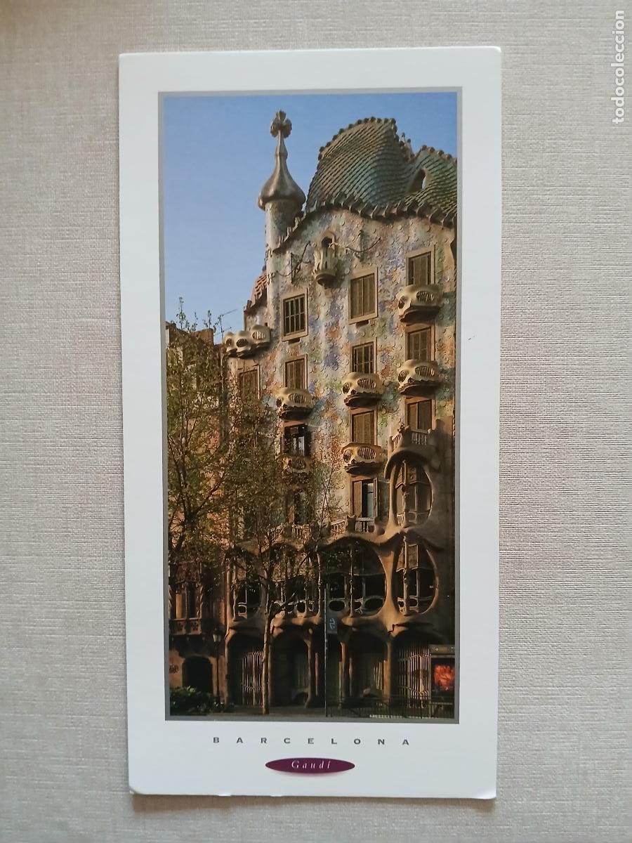 Postales: POSTAL LARGA 21X11 CM BARCELONA CASA BATLL&Oacute; GAUD&Iacute; - TRIANGLE 3669 S/C
