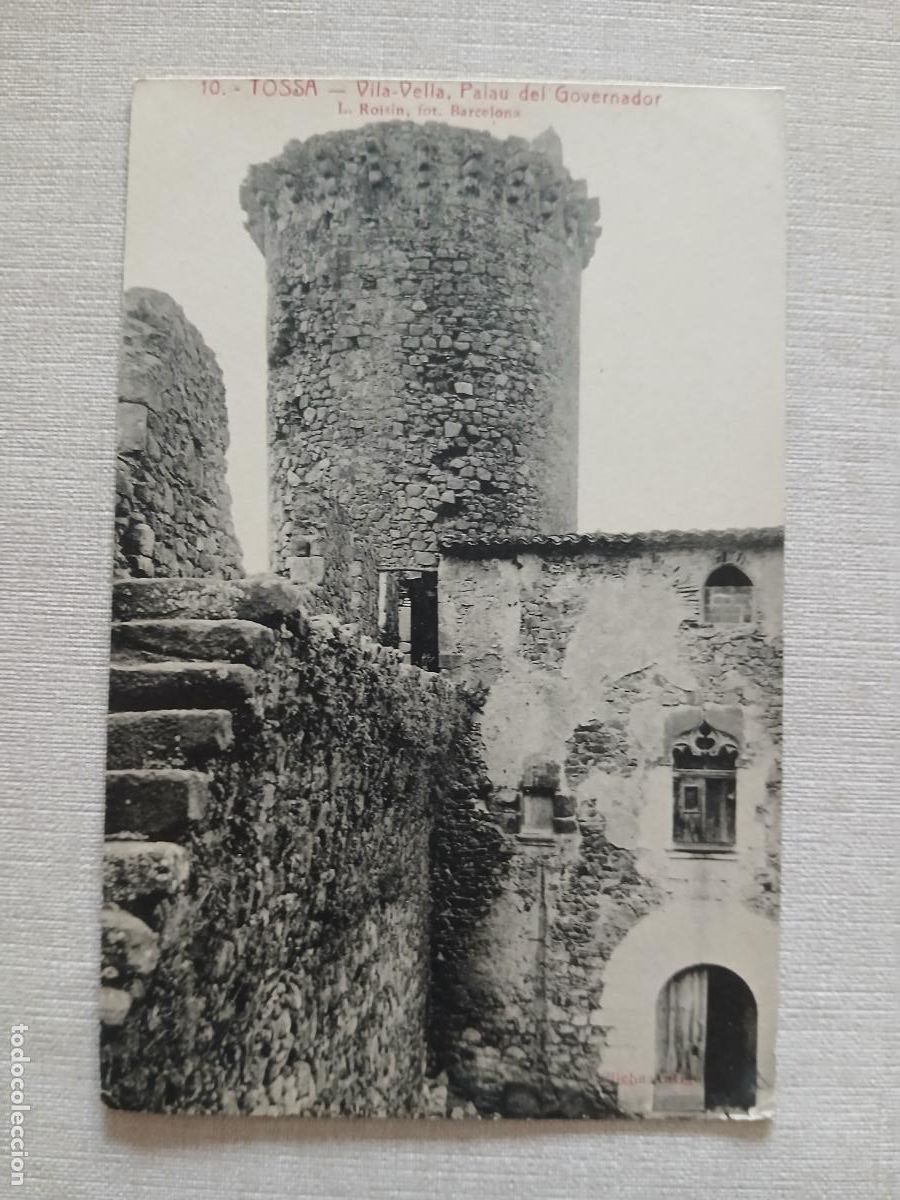 Postkarten: POSTAL TOSSA DE MAR (COSTA BRAVA) VILA VELLA PALAU GOVERNADOR TORRE - ROISIN N&ordm; 10 S/C