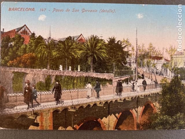 Postkarten: Barcelona. N&ordm; 147. Paseo de San Gervasio. J. Venini. Serie Standart. Sin circular