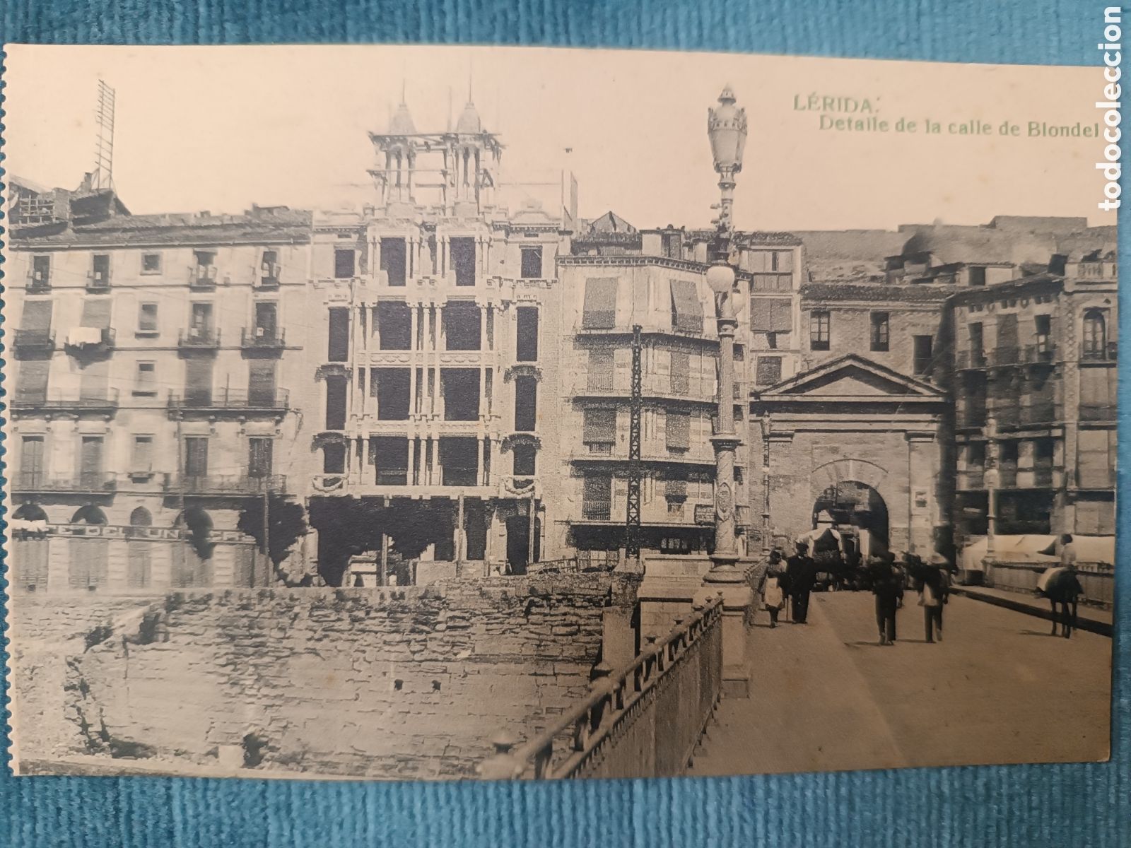 Postales: L&Eacute;RIDA. Detalle de la calle de Blondel