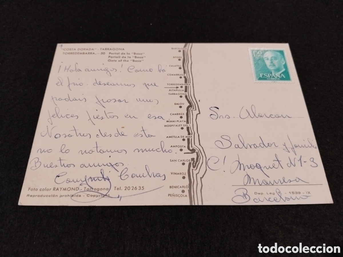Postales: Postal de Torredembarra. Portal de la Basa - Foto 2