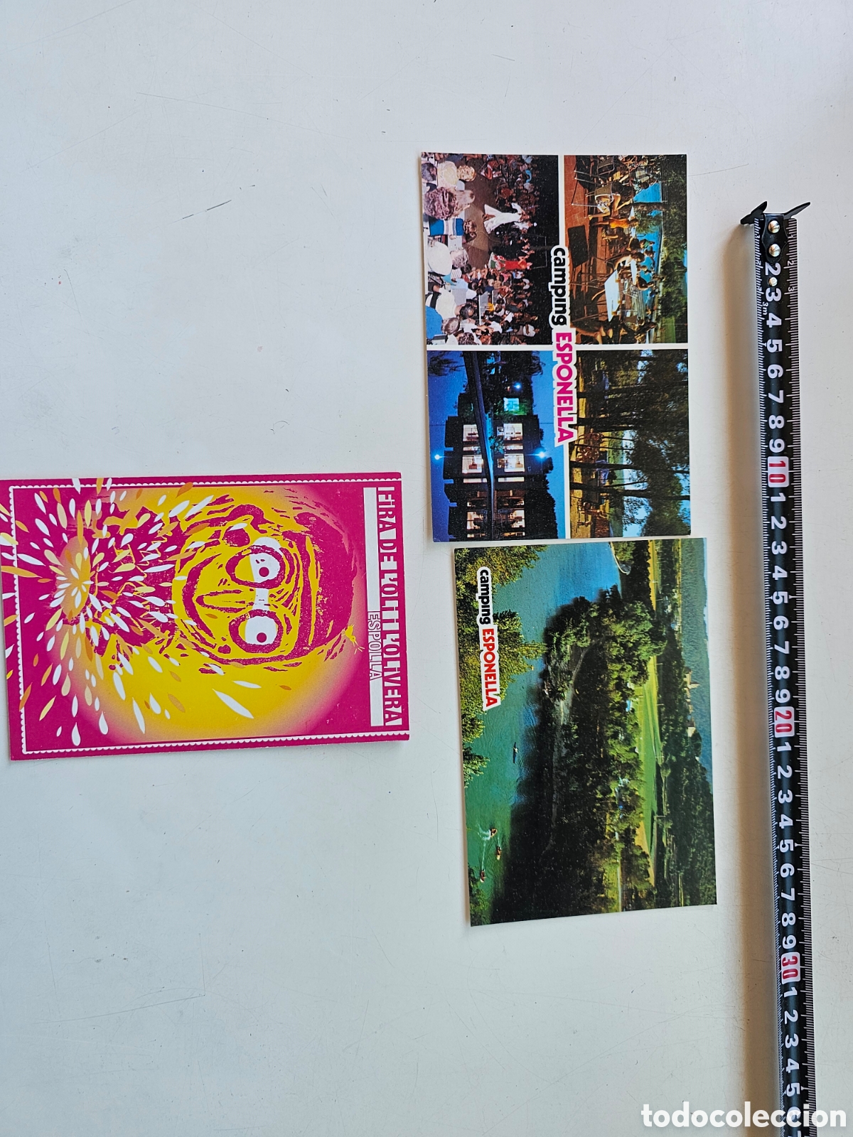 Postales: 3 postales de Esponell&agrave; 1973 1990s - Foto 2
