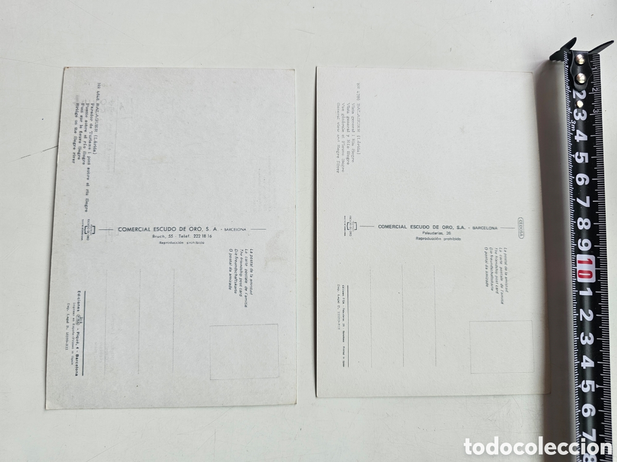 Postales: 2 postales de Balaguer 1969 - Foto 3