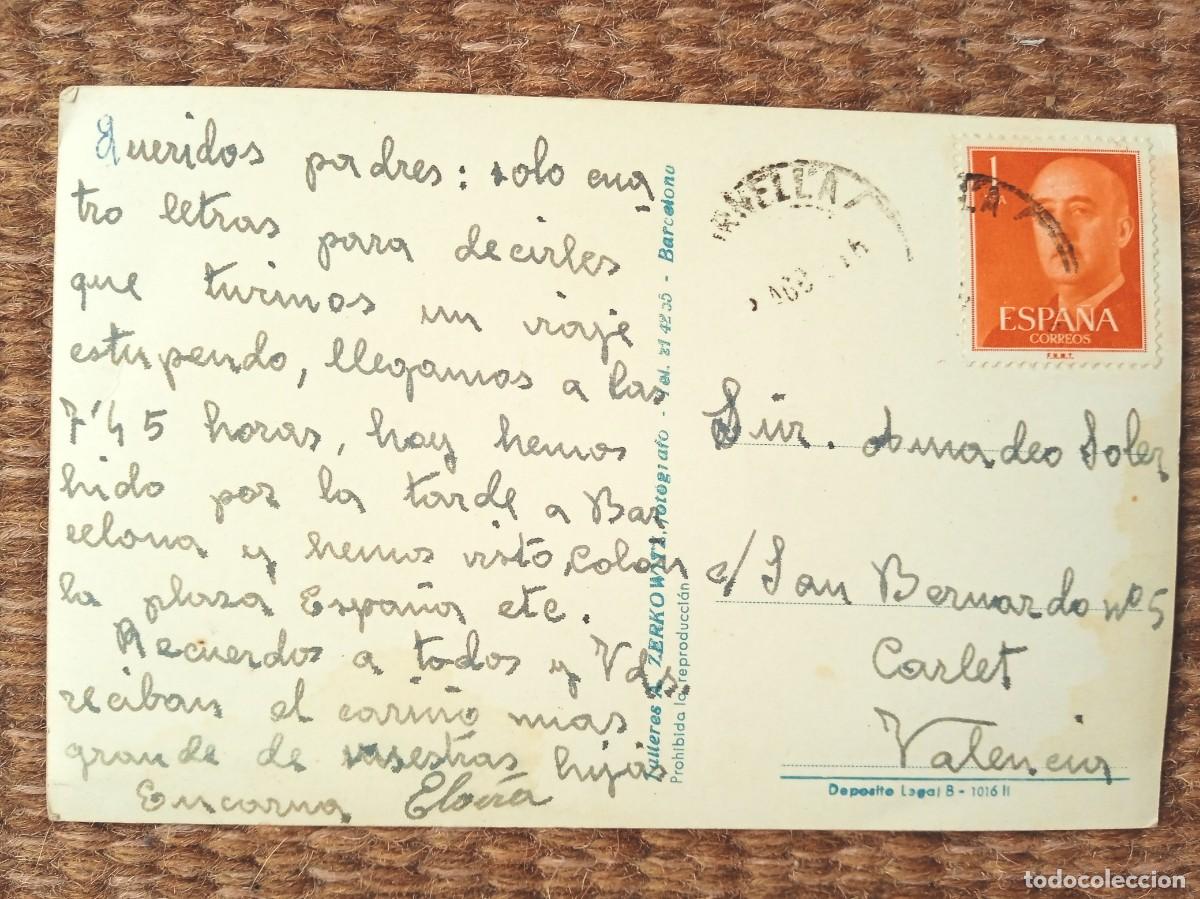 Postales: BARCELONA - MONUMENTO A COLON - ZERKOWITZ - Foto 2