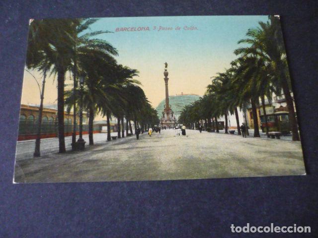 Postales: BARCELONA PASEO DE COLON - Foto 1