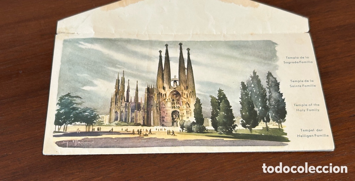 Postales: ANTIGUO SOBRE OBSEQUIO DE LA OFICINA MUNICIPAL DE TURISMO E INFORMACI&Oacute;N. BARCELONA