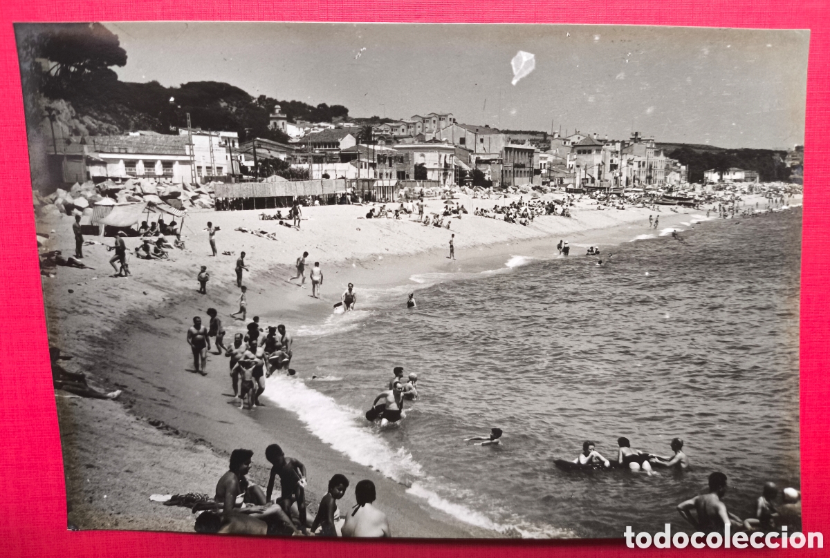 Postais: CANET DE MAR PLATJA POSTAL FOTOGR&Aacute;FICA FOTOGRAF&Iacute;A CAMPA&Ntilde;&Agrave; MARESME BARCELONA C. 1955