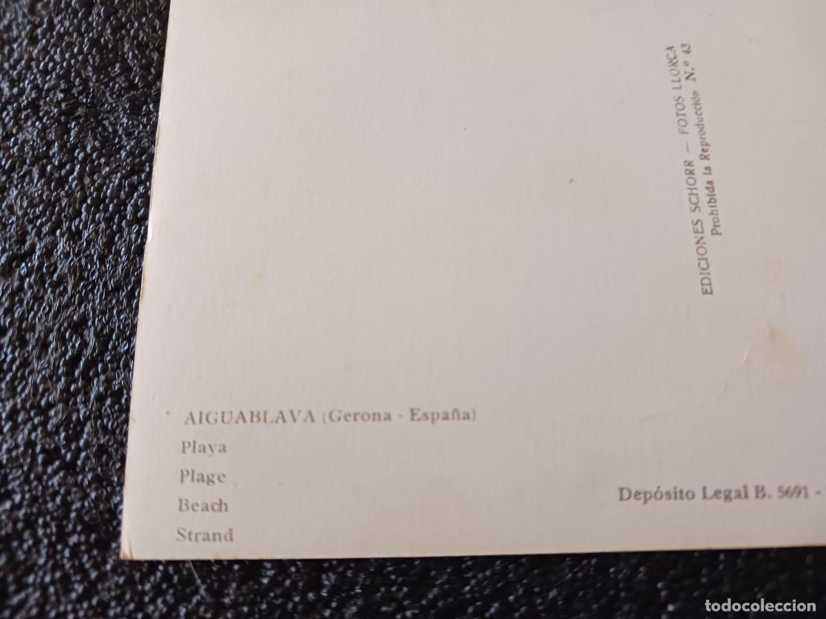 Postales: aiguablava, gerona, playa, ed. schorr - Foto 2