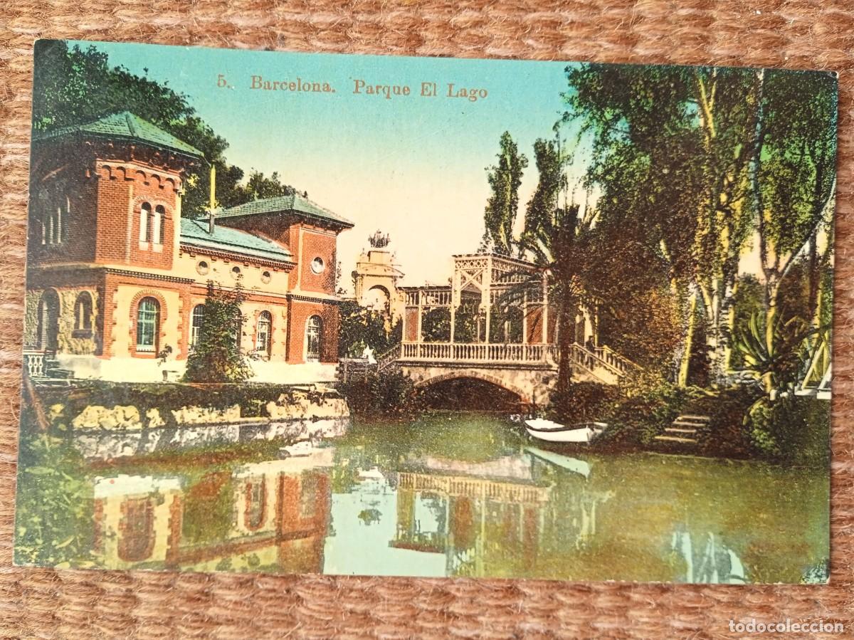 Postales: BARCELONA - PARQUE EL LAGO - Foto 1