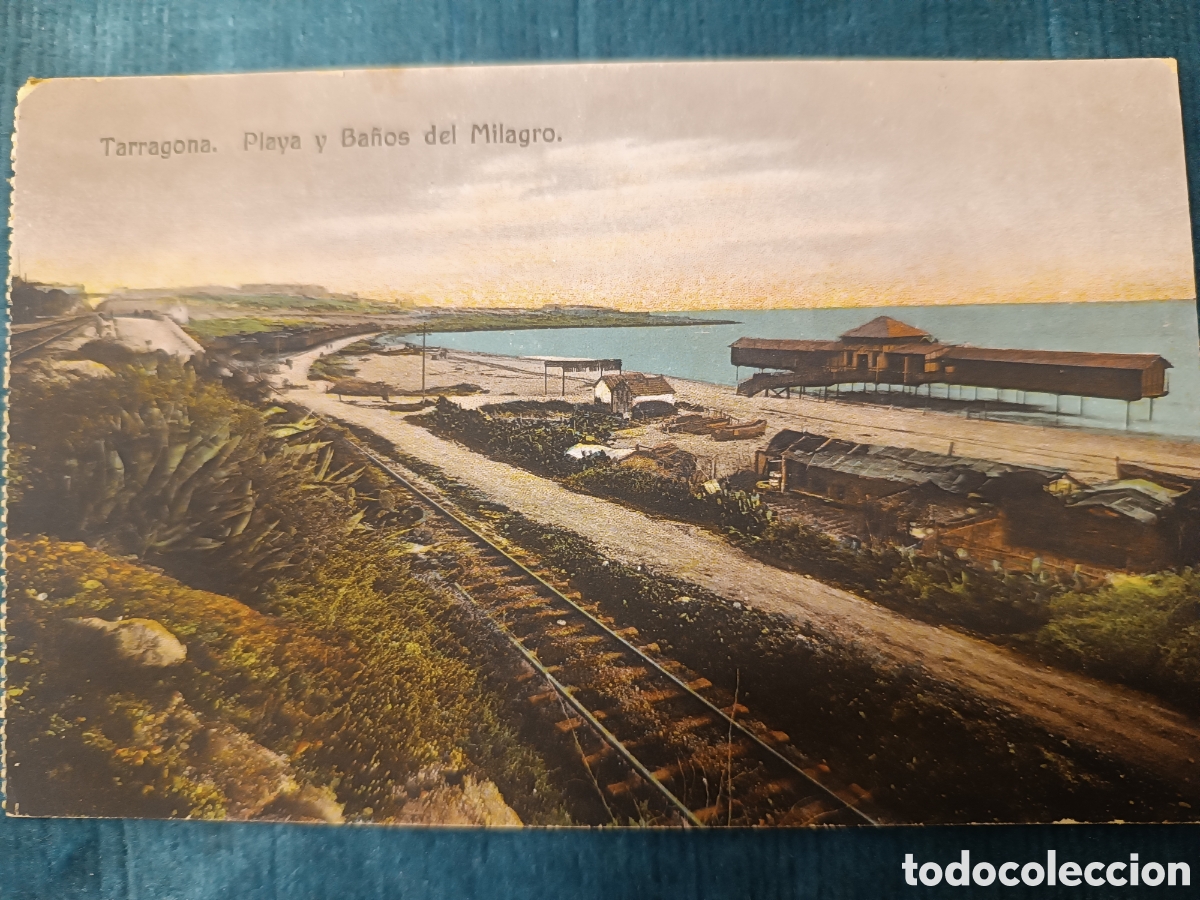 Postcards: Tarragona. Playa y Ba&ntilde;os del Milagro