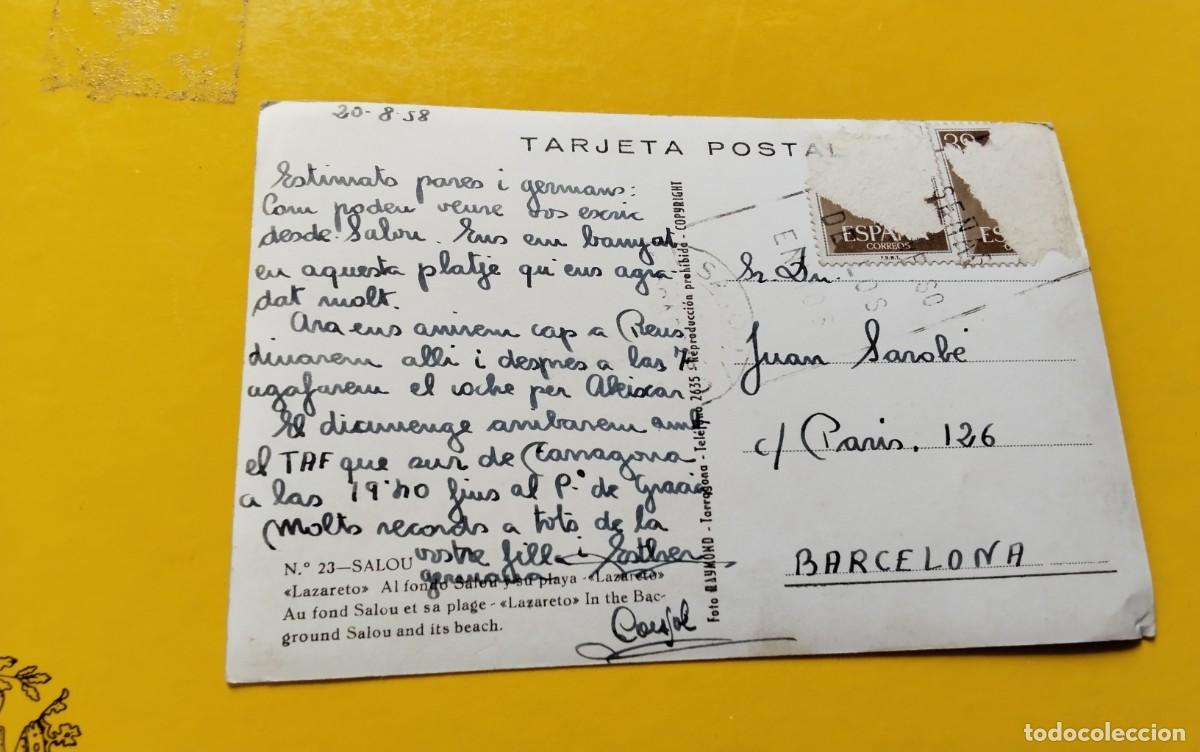 Postales: SALOU, POSTAL ANTIGUA , BLANCO Y NEGRO , - Foto 3