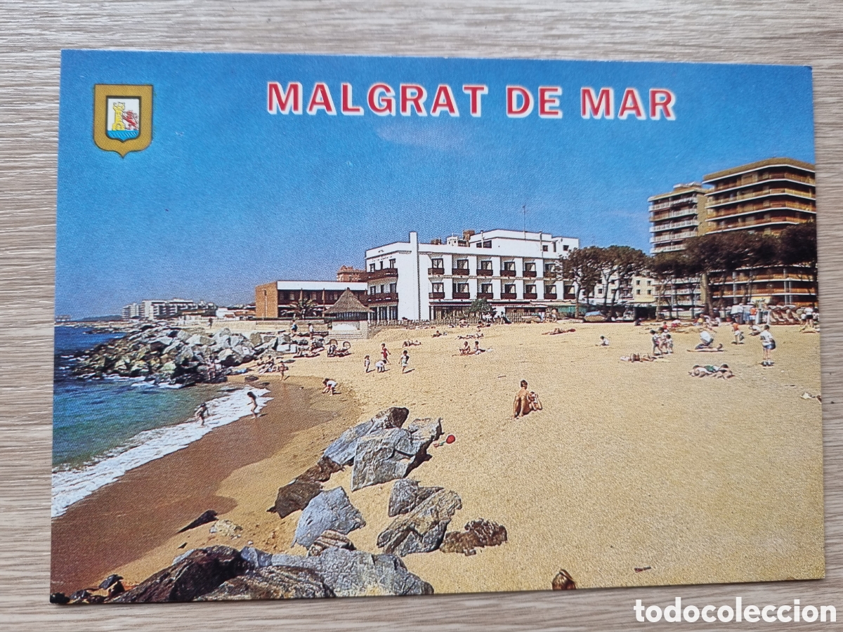 Postales: Malgrat de Mar. Postal antigua. Principios 1970. El Maresma. Escudo de Oro. Escrita.