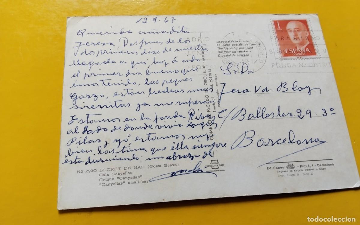 Postales: LLORET DE MAR , POSTAL ANTIGUA. - Foto 3