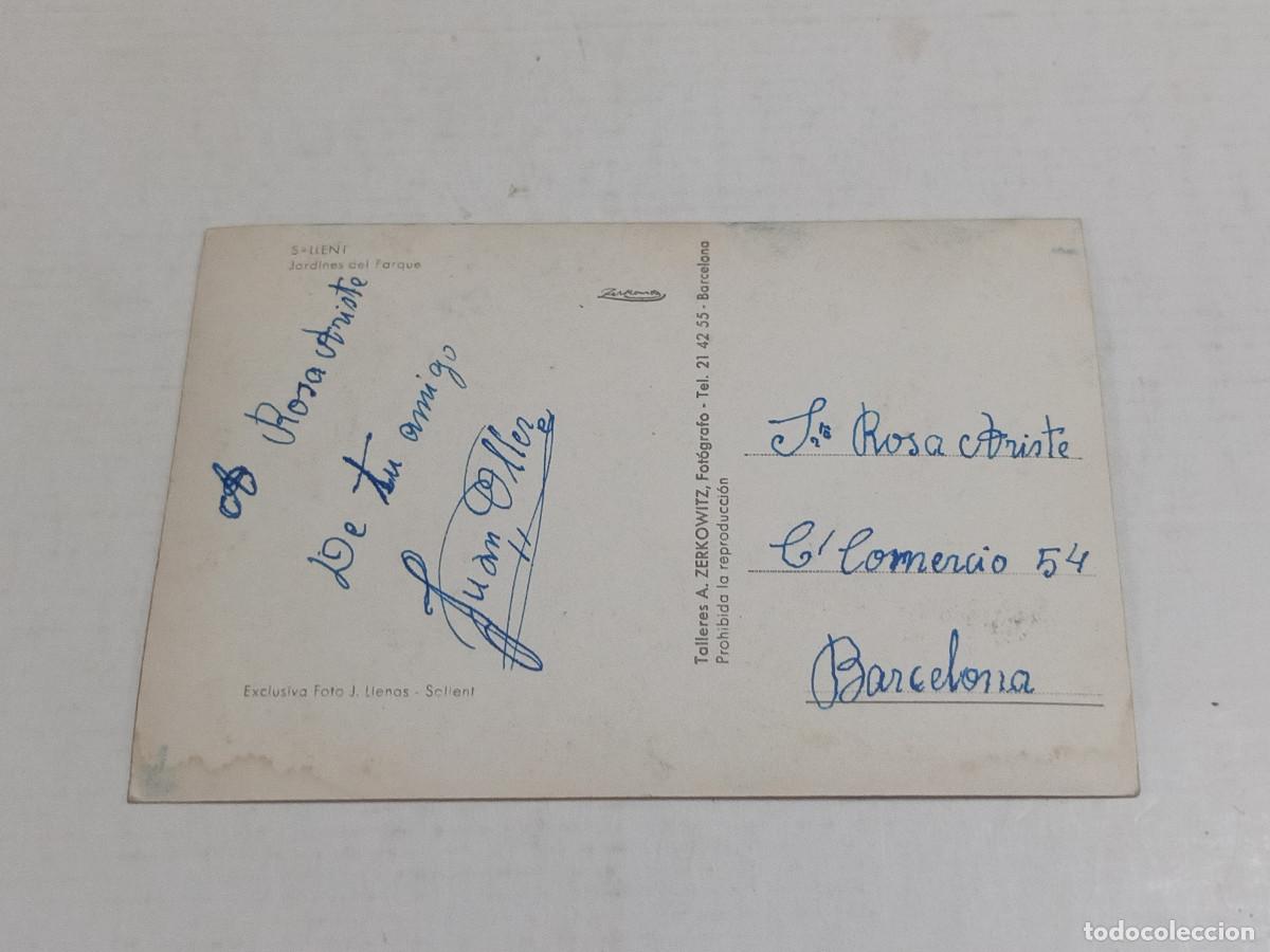 Postales: BAGES - POSTAL SALLENT - JARDINES DEL PARQUE - Foto 2