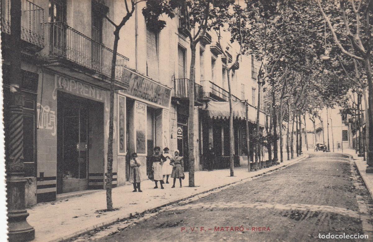 Postales: POSTAL DE MATAR&Oacute; - RIERA - EDITA PVF - Foto 1