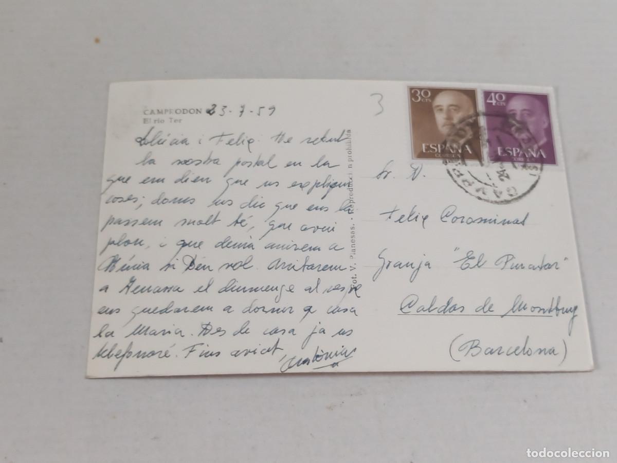 Postales: RIPOLL&Egrave;S - POSTAL CAMPROD&Oacute;N - EL R&Iacute;O TER - Foto 2