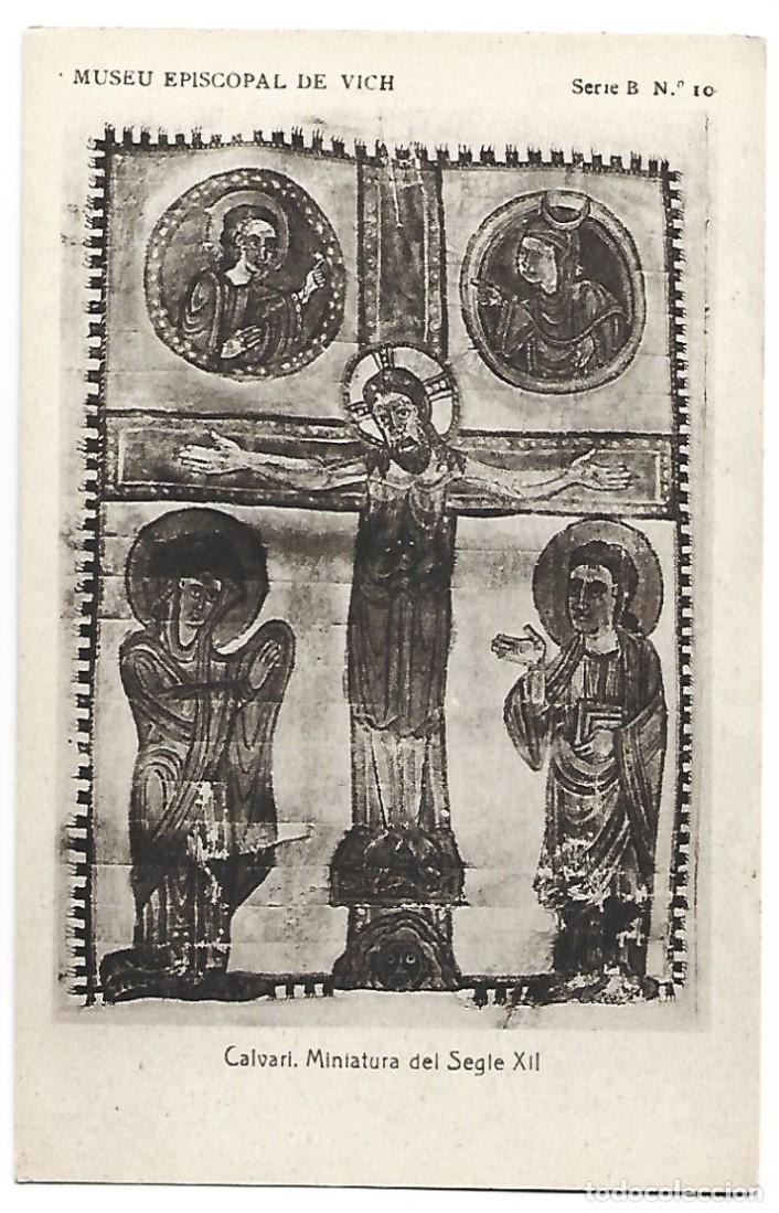 Postkarten: CALVARI, MINIATURA DEL SEGLEXII.- MUSEU EPISCOPAL DE VICH