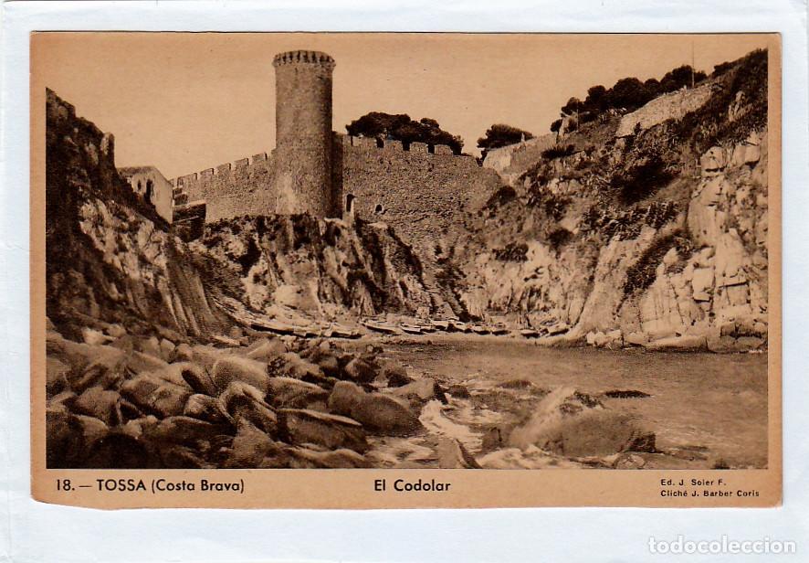Postales: Tossa, Costa Brava. El Codolar. Ed. Soler, Clich&eacute; Barber vz - Foto 1