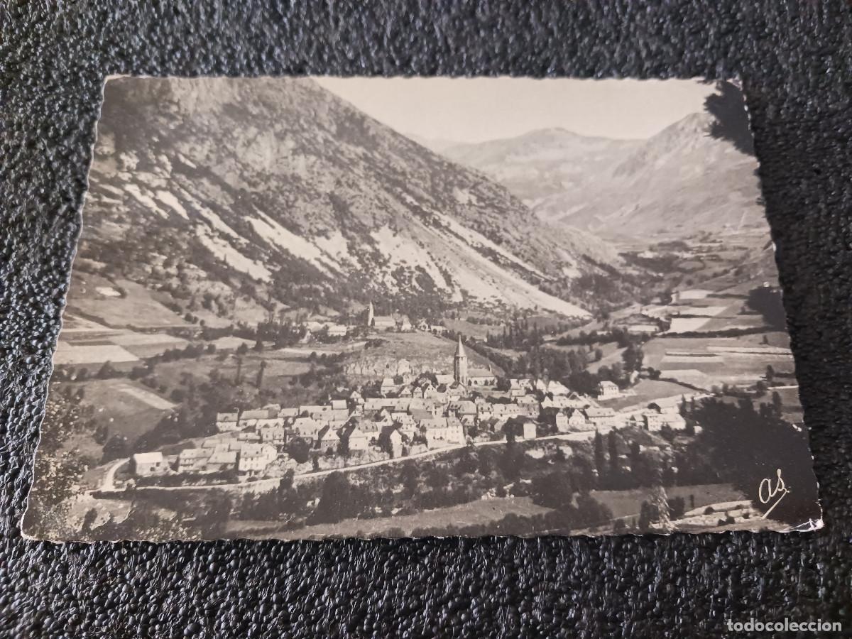 Postais: 150 valle de aran, Salardu, u&ntilde;a y begergue al fondo, ed. imp. elzeviriana