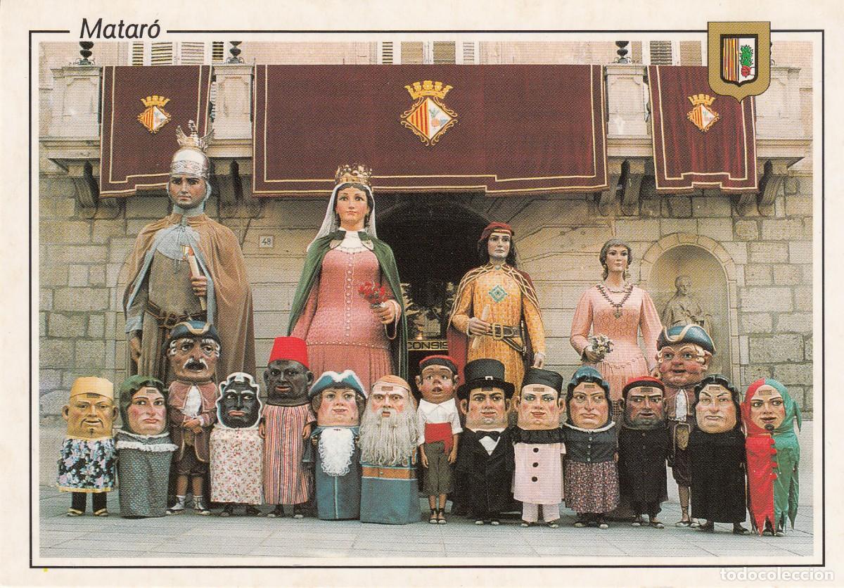 Postales: POSTAL ELS GEGANTS DE MATAR&Oacute; - COM. ESCUTS D'OR NUM. 32