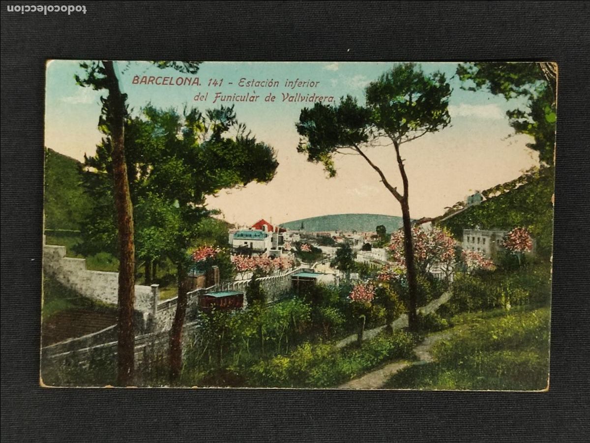 Postais: POSTAL - BARCELONA - ESTACION INFERIOR DEL FUNICULAR DE VALLVIDRERA -