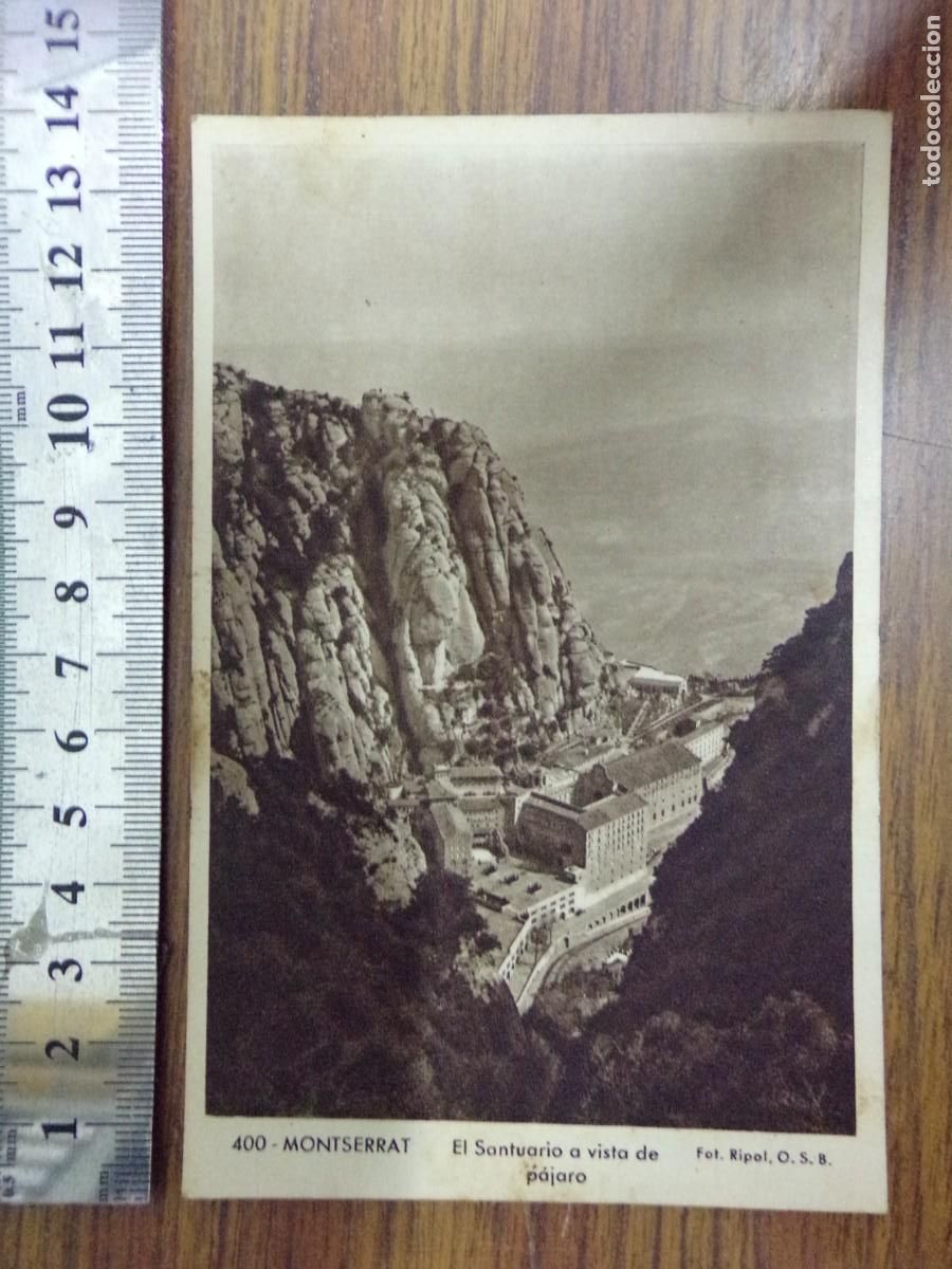 Postcards: postal Montserrat. El Santuario a vista de p&aacute;jaro