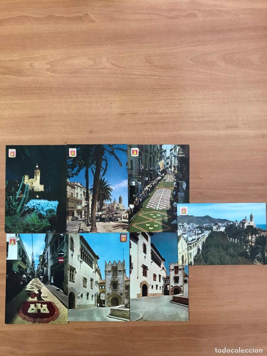 Postales: Lote de 7 postales de Sitges - Foto 1