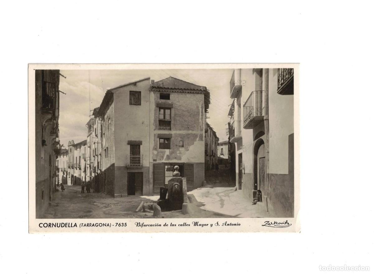 Postales: CORNUDELLA. BIFURCACI&Oacute;N DE LAS CALLES. 7635 ZERKOWITZ - Foto 1
