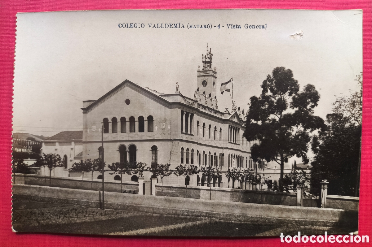 Cartoline: MATAR&Oacute; COL&middot;LEGI VALLDEM&Iacute;A POSTAL FOTOGR&Aacute;FICA MARESME BARCELONA C. 1900