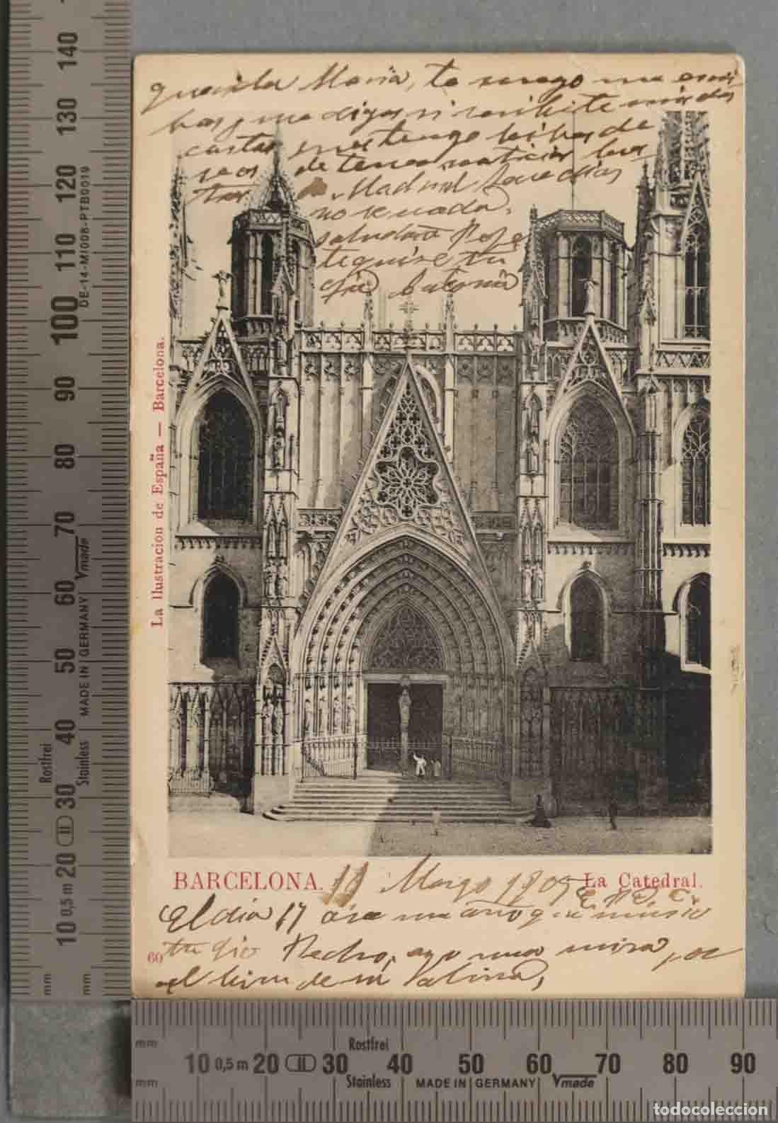 Postales: POSTAL. BARCELONA 1901- CATEDRAL DE BARCELONA