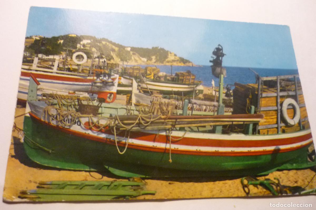 Postales: POSTAL LLORET DE MAR BARCAS CIRCULADA CM - Foto 1