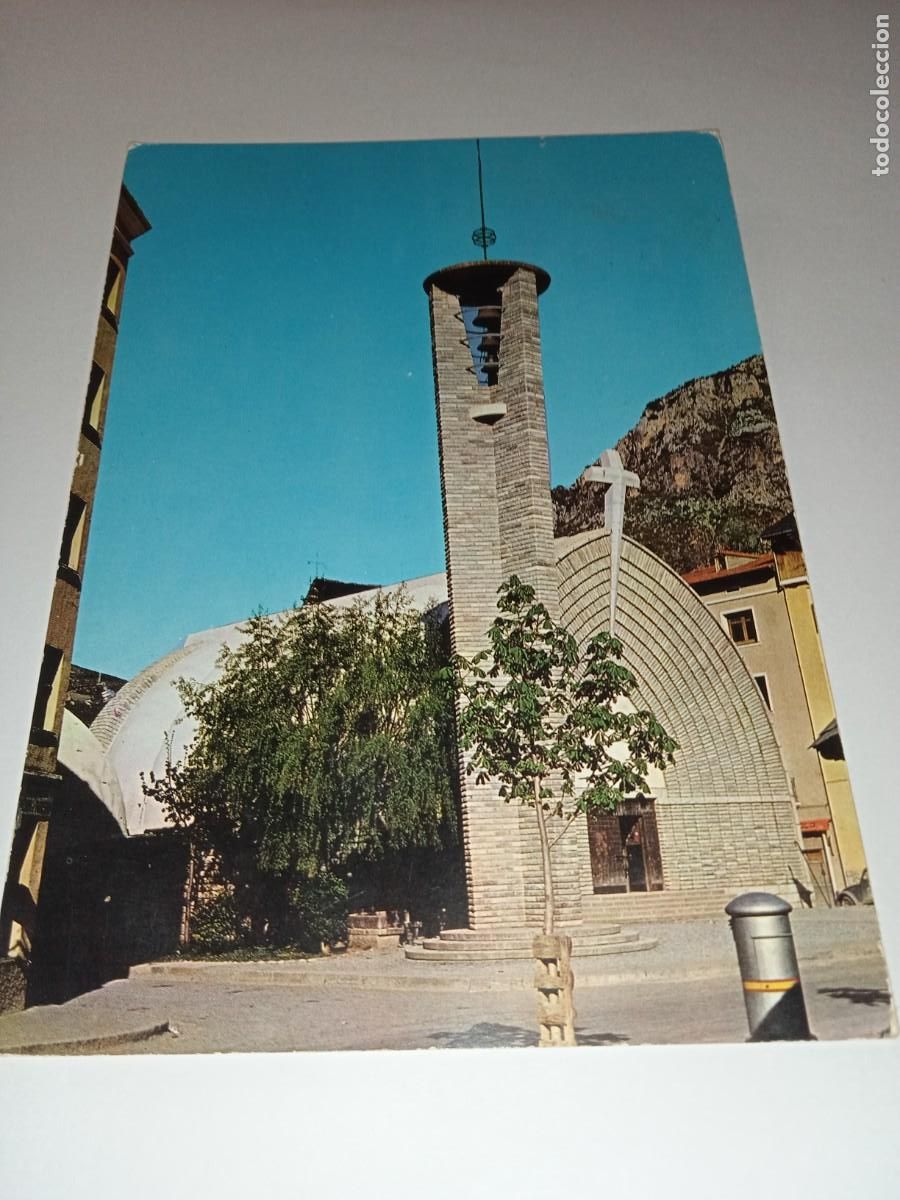 Postales: El pont de suert (Lleida) - Iglesia parroquial. Circulada en 1966