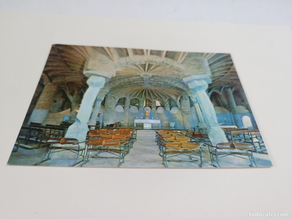 Postales: BAIX LLOBREGAT - POSTAL SANTA COLOMA DE CERVELL&Oacute; - CRIPTA DE LA COLONIA G&Uuml;ELL - INTERIOR