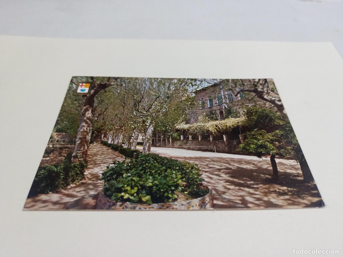 Postales: VALL&Egrave;S OCCIDENTAL - POSTAL CALDAS DE MONTBUY - BALNEARIO TERMAS VICTORIA - DETALLE DEL PARQUE